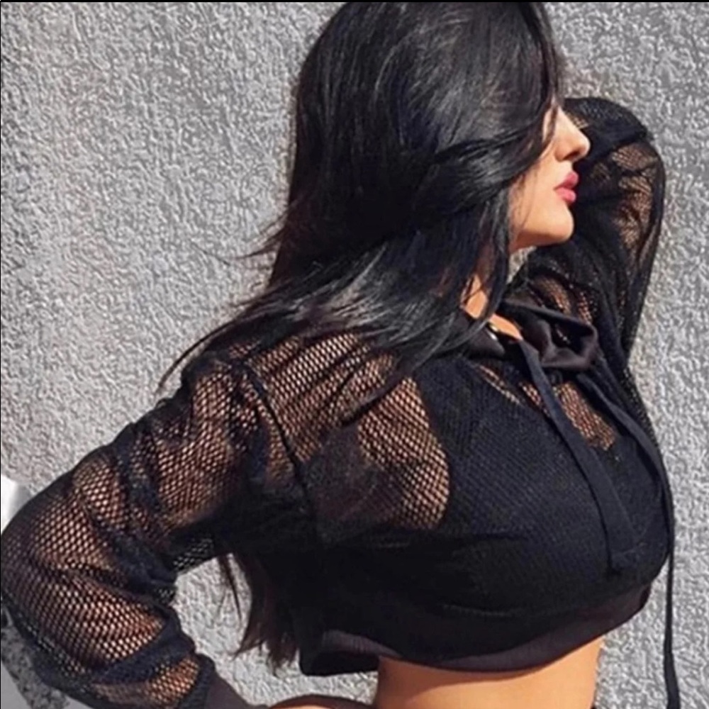 Fishnet Crop Top